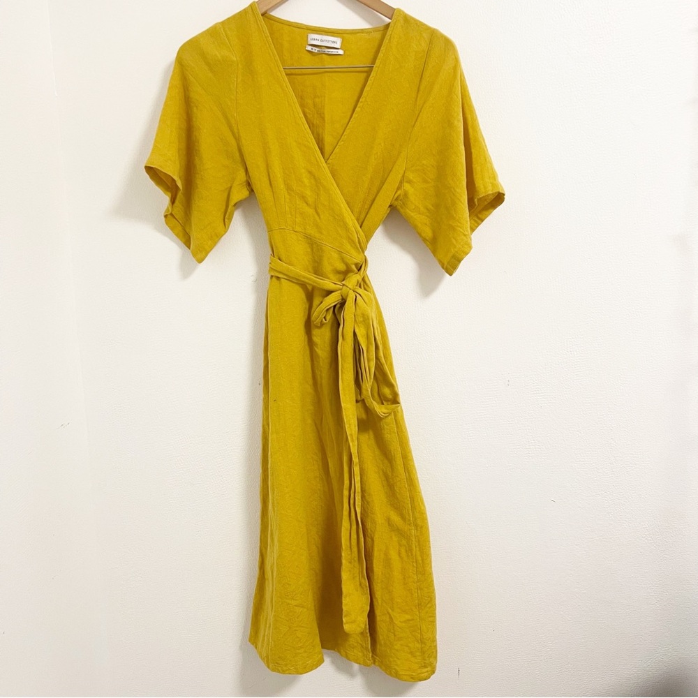 Urban Outfitters Yellow Midi Dress